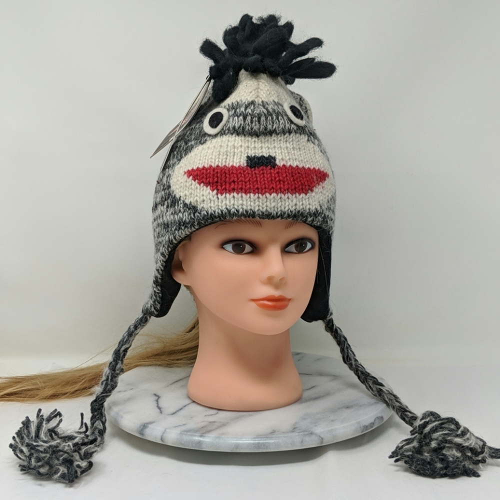 Badger Animal Pilot Beanie Hat